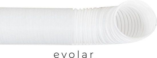 Evolar Afvoerslang Mobiele Airco - Ø125mm - 3m - Wit