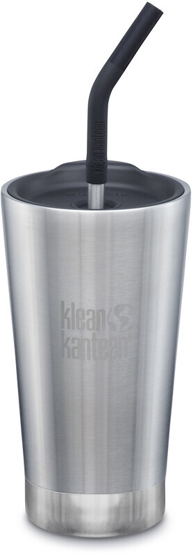 Klean Kanteen Tumbler Drinkfles 473ml vacuüm geïsoleerd, brushed stainless 2020 Thermosflessen & Thermoskannen