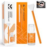 K&F CONCEPT Sensor reinigingsset met 6 stuks microvezel swabs 16 mm voor APS-C-formaat camera's en 20 ml vloeibare reiniger