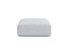 Pouf en tissu structurel gris clair