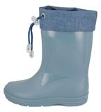 BECK Regenlaarzen blauw denim / lichtblauw