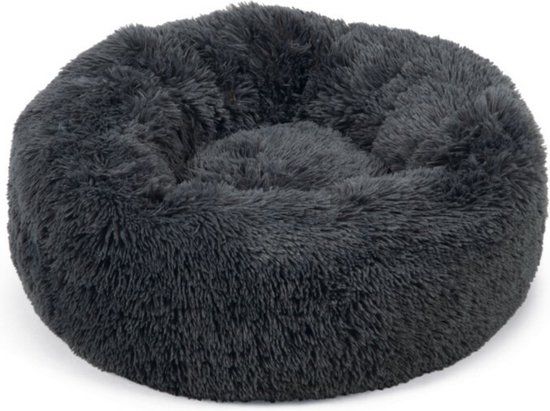 Beeztees Yali Hondenmand - Pluche - Grijs - Ø 70 cm