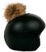 COOLCASC Icare Distribution SAS Coolcasc Exclusive Black Brown Pon-Pon Multisport Helmet Cover
