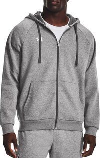 Under Armour UA Rival Fleece FZ Hoodie Heren Vest - Grijs - Maat S