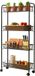Relaxdays Rolwagen - Zwart - 44x97,5x17 cm