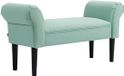 HOMCOM Houten Bedenkbank 102x36x51cm Groen