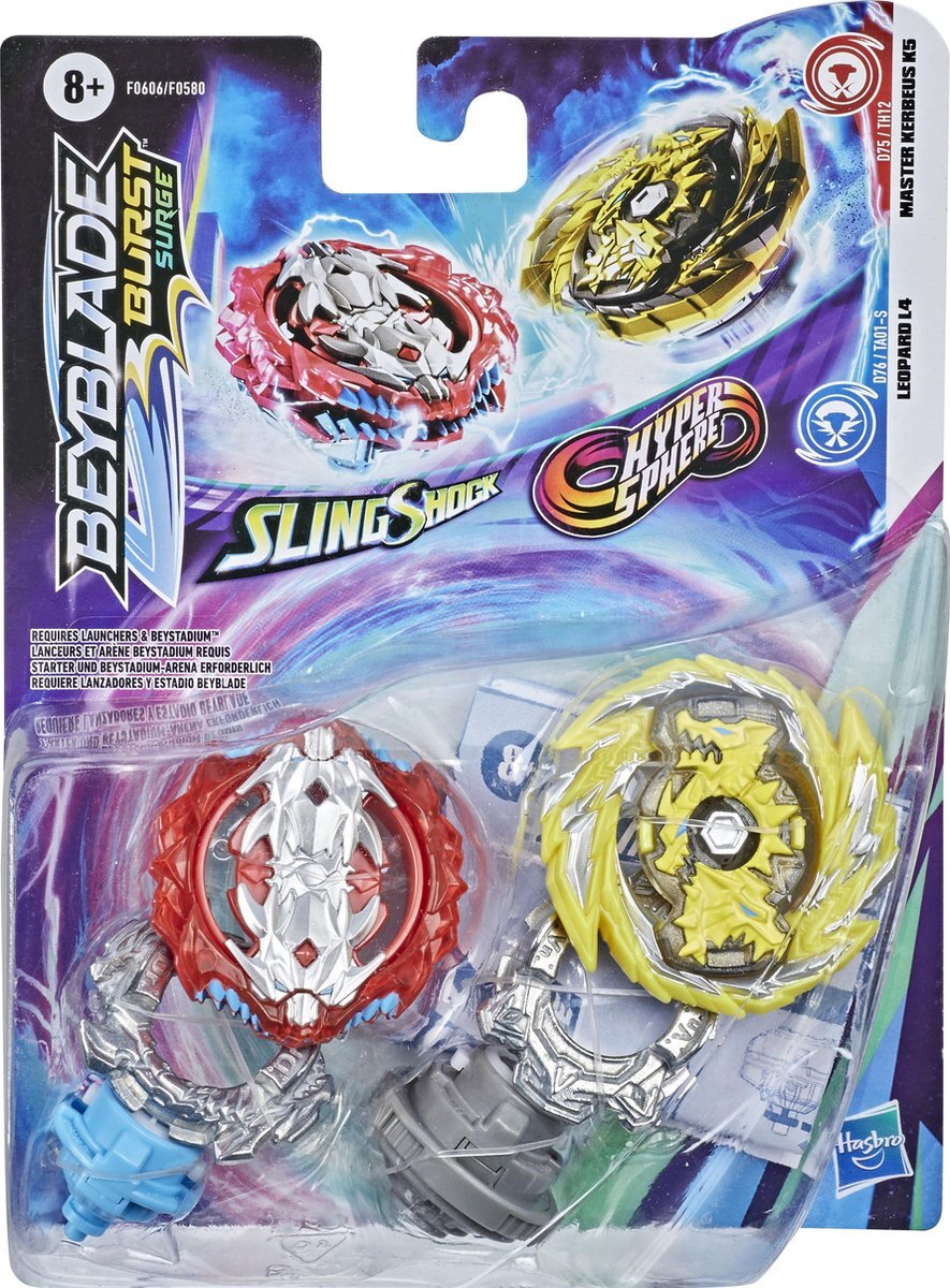 Hasbro Slingshock Leopard L4 en Hypersphere Master Kerbeus K5 Duo Pack