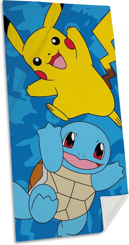 Pokémon strand/badlaken - 70 x 140 cm - katoen - voor kinderen