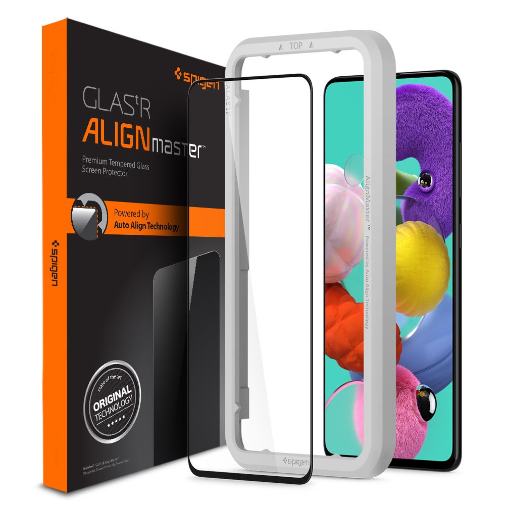 Spigen Glas.tR Samsung Galaxy A51 Screenprotector - Gehard Glas - Transparant