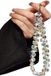 Bracelet avec perles de verre, support de téléphone avec chaîne, bracelet brillant, blanc
