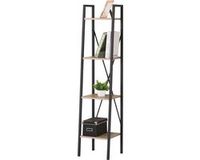 Naturn Living Smalle Etagere Kast 4 Planken - Mat Zwart