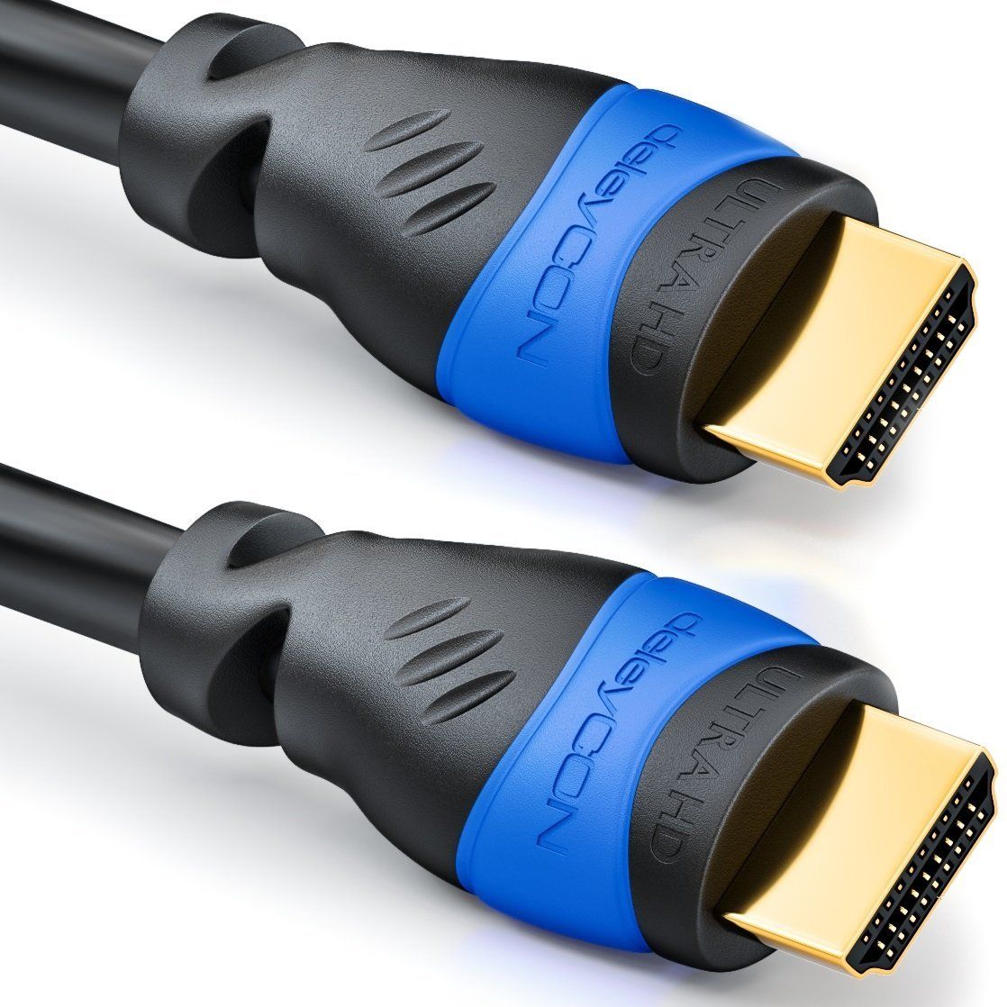 deleyCON HDMI Kabel - 0,5m - Zwart - 4K 60Hz - HDMI 2.0b - 3D - HDCP 2.2