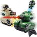 RC tank de combat - Infrarouge - Rotation 360° - Rechargeable - 2 pièces - Set de combat