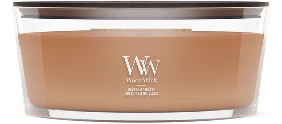 WoodWick Hearthwick - Hazelnut Roast - Ellipse Geurkaars - 50 branduren