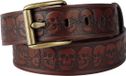 Rock Rebel by EMP bruine imitatie leren riem met klassieke gesp - Unisex - 115 cm