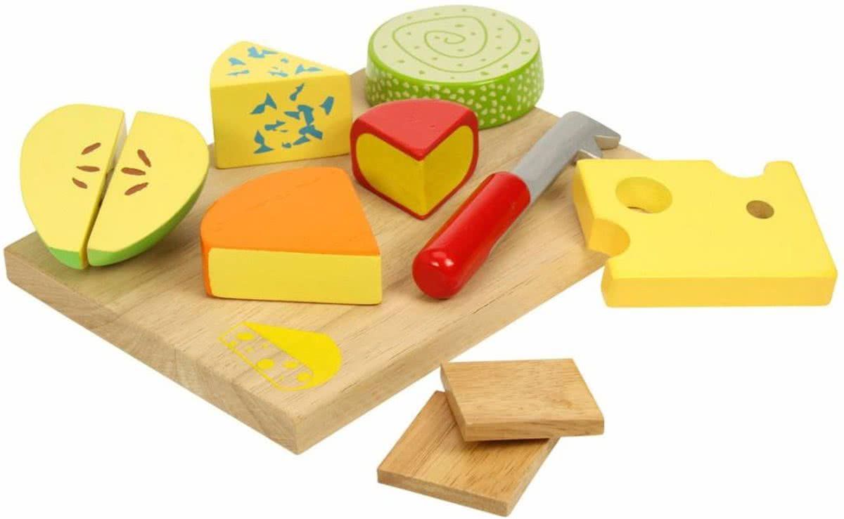 Bigjigs houten kaasplank 10-delig