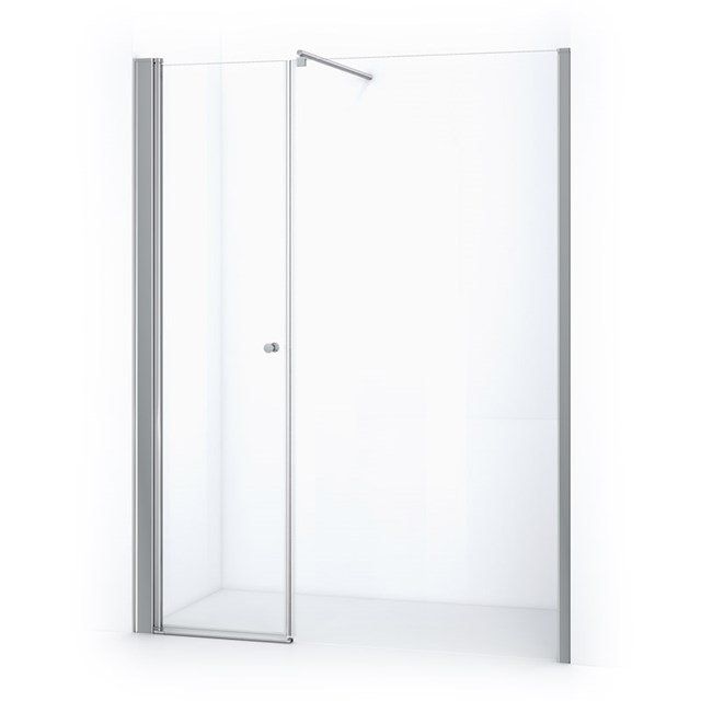 Maxaro Douchewand met Draaideur Zircon Comfort 170cm Chroom - 6095836663608