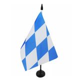 AZ FLAG Tafelvlag Beieren 21x14 cm Polyester 100D Plastic Voet