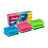 Vileda Glitzi Color Schuurspons 2+1