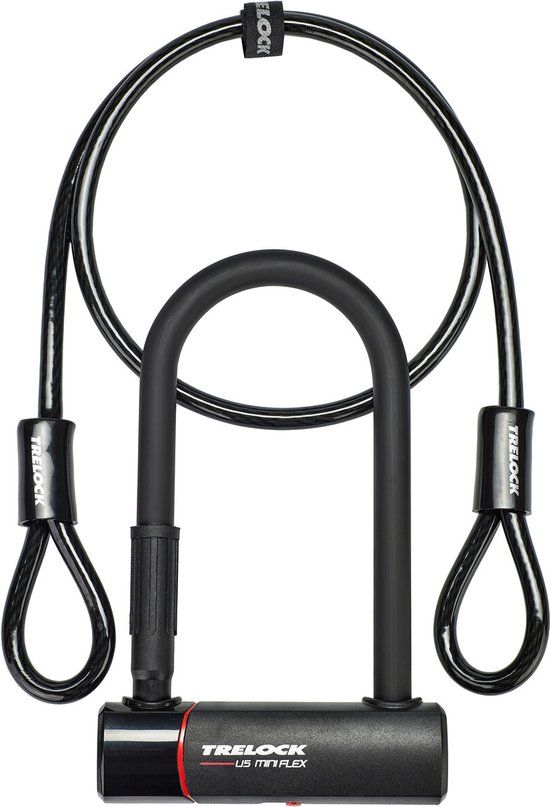 TRELOCK U5 Mini Flex Beugelslot - Zwart - 3523677