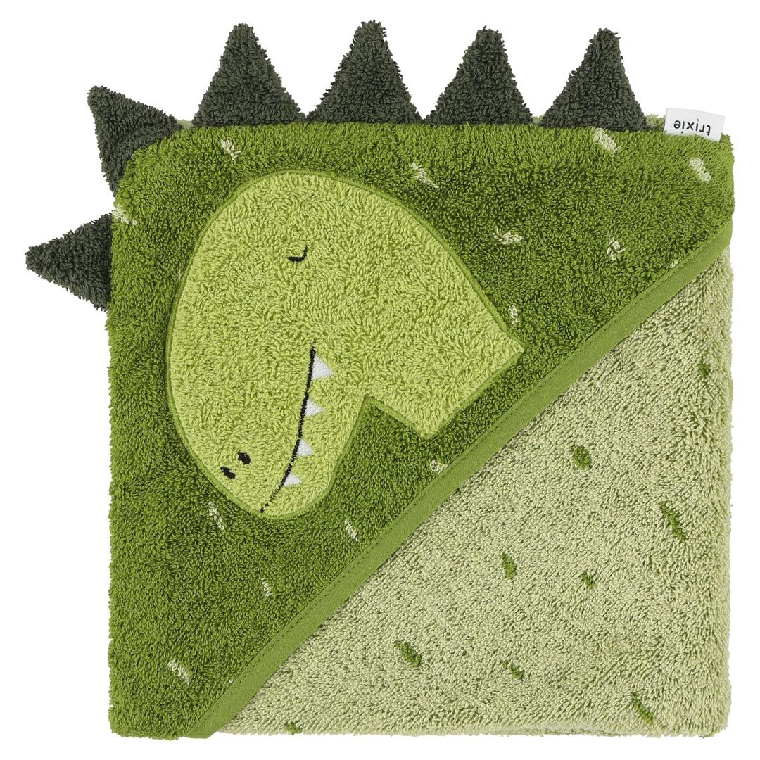 Trixie Hooded Towel - Mr. Dino - 75x75cm - Cotton - Multicolour