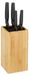 Bloc à couteaux bambou porte-couteaux - Vide - Pour 6 couteaux - 24 x 12 cm - Naturel