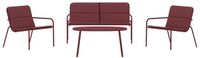 Hioshop Fourni bankstel bordeaux.