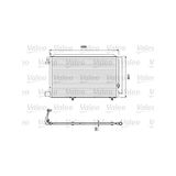 Valeo Condensor, Airconditioning 814294