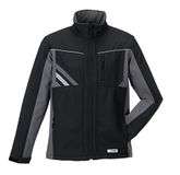 Planam 2721072 Highline softshelljas, zwart/leisteen/zink, maat 5XL