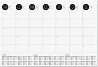 Sigel bureauonderlegger - A2 - Kalender 2026/2027/2028 - SI-H6550