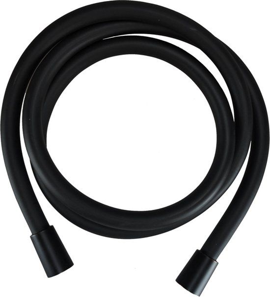 Wiesbaden Smooth Doucheslang - 150 cm - Mat Zwart