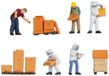 Noch Imkers met bijenkorven (5 figuren + accessoires)