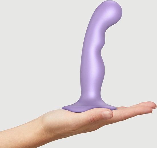 Strap-On-Me G-spot En P-spot Dildo Metallic Lila Maat S