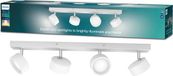 Philips LED Philips Bracia 4-lichts LED Plafondspot Wit