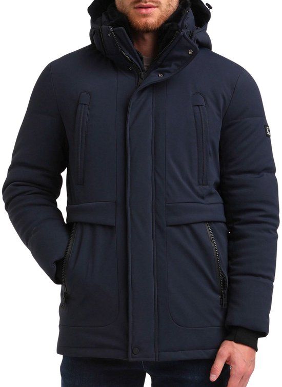 Gabbiano Technical Parka Winterjas Heren - Maat L - Donkerblauw - Heren