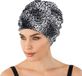 Fashy Gmbh Badmuts - luipaardprint - zwart/wit - dames - polyester - douchemuts/zwembadmuts - dierenprint - Zwemmutsen/Badmutsen