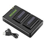 Neewer NP-FW50 Camera batterijlader compatibel met Sony A6000 A6500 A6300 A6400 A7 A7II A7RII A7SII A7S A7S2 A7R A7R2 A55 A5100 RX10 (2-delige micro-USB-aansluiting 10 mA)