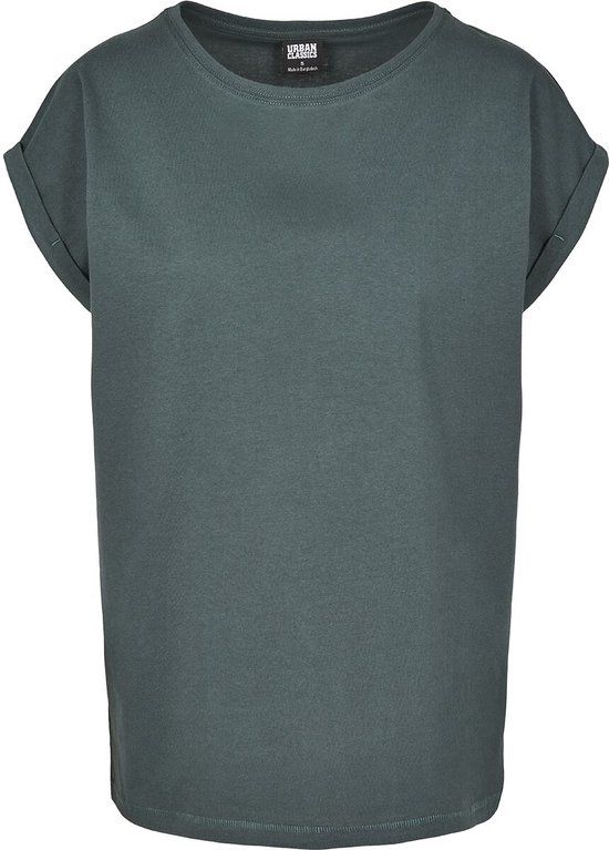 Urban Classics Extended Shoulder Tee Dames T-shirt - Flesgroen - XS