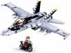 Sluban ModelBricks F-18 Bumblebee Fighter Straaljager vliegtuig bouwspeelgoed - Constructiespeelgoed modelbouw - bouwdoos met 682 bouwstenen - M38-B0928 vanaf 10 jaar