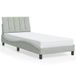 VidaXL Bedframe 80x200 cm Lichtgrijs