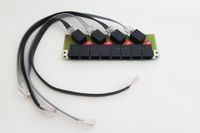 Wantec AW4000 4-Port Black, Green RJ-45