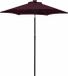 vidaXL Parasol met LED-verlichting 200x211 cm aluminium bordeauxrood