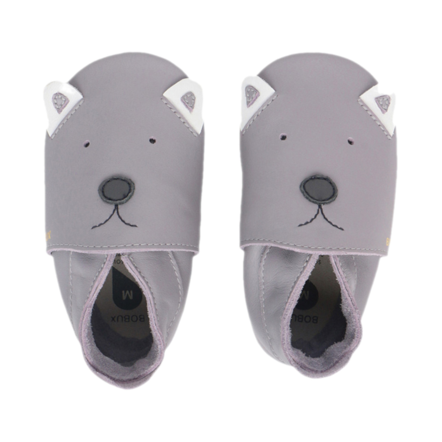 Bobux Soft Soles Slofjes Woof Gull Grey Mt. L