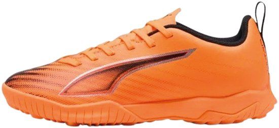 Puma Ultra 6 Play TT Voetbalschoenen Junior Oranje/Zwart Maat 35