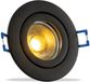 RTM Lighting Cora LED spot encastré - Noir - Rond - 4W - 3000K - Philips