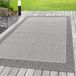 Morhane Aruba Aguli tapis d'extérieur tissé plat rectangle 120x170cm crème