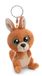 63042 Glubschis 63042 Kanni-Manni Kangoeroe Sleutelhanger, 9 cm, Bruin