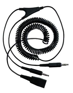 Jabra PC cord - QD to 2x3.5mm
