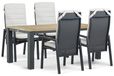 Lifestyle Garden Furniture Lifestyle Vivaro/Veneto 180x90 cm dining tuinset 5-delig