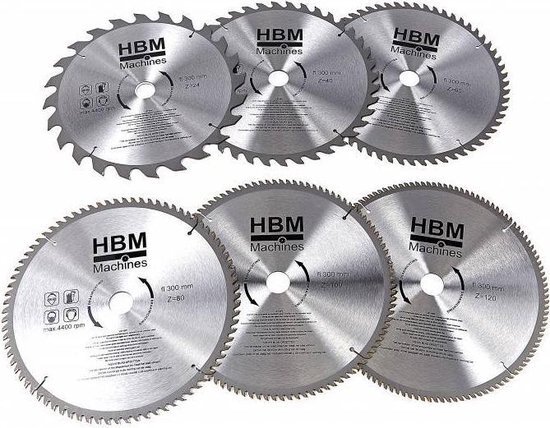 HBM 300 mm HM cirkelzaagblad met 24 tanden